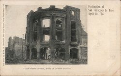 Destruction by Fire April 18, 1906 - Tivoli Opera House, Eddy & Mason Streets San Francisco, CA Postcard Postcard Postcard