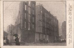 Phelan building Market and Ellis streets after the1906 earthquake San Francisco, CA Postcard Postcard Postcard