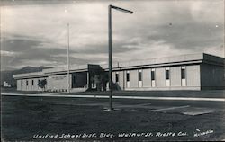 Unified School Dist. Bldg. Walnut St. Postcard