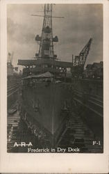 Frederick in Dry Dock Postcard