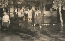 Flooded Homestead Unidentified People Postcard Postcard Postcard