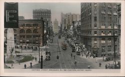 Hastings Street, and Cenotaph, Victory Square Postcard