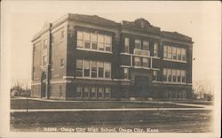 Osage City High School Kansas Postcard Postcard Postcard