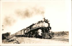 Kansas City Southern Railroad, Train No.15, Engine 803 Postcard