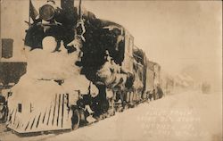 First Train After Big Storm, Oneonta, NY Postcard