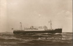 Motor Vessel City of N.Y. Postcard