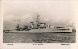 H.M.S. Neptune World War II Postcard Postcard Postcard