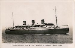 Furness Bermuda Line Q.T.E.V. "Monarch of Bermuda", 2300 Tons Postcard