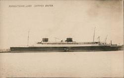 Steamer Bremen, North German Lloyd Postcard