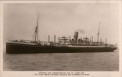 Aberdeen and Commonwealth Line, S.S. "Largs Bay" Cruise Ships Postcard Postcard Postcard