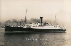 T.S.S. California Postcard