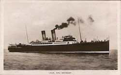 L.N.E.R., R.M.S. Amsterdam Postcard