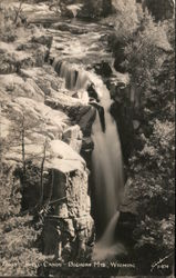 Falls Shell Canon, Bighorn Mountains Wyoming Postcard Postcard Postcard