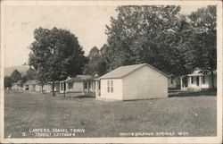 Carpers Travel Town, Tourist Cottages Postcard