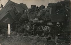 Train Wreck Postcard