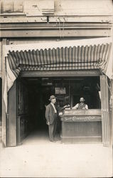 Man Making a Purchase at a Cigar Store Santa Ana, CA Postcard Postcard Postcard