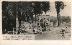 The California State Highway Passes Through Tustin, Cal. Postcard Postcard Postcard