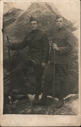 Two Soldiers Postcard