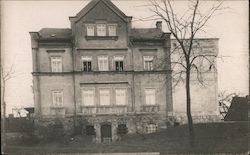 Large House or School, Probably Europe Postcard