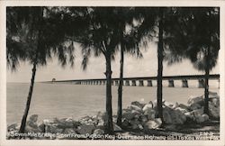 Seven mile bridge from Pigeon Key Postcard