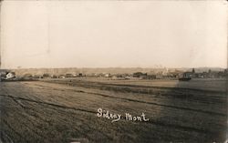 Small town Sidney MT Montana Postcard Postcard Postcard