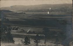 View of Valley and Hills Postcard