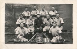 1913 Baseball Team Postcard Postcard Postcard