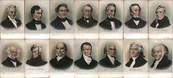 Set of 14: Presidents of the United States Political Postcard Postcard Postcard