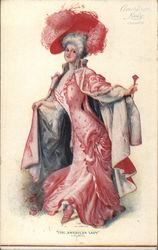 "The American Lady" Corsets Postcard