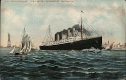 S.S. Deutschland The Fastest Steamer Of The World Steamers Postcard Postcard Postcard