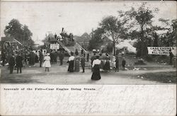 Souvenir of the Fair-Case Engine Doing Stunts Postcard