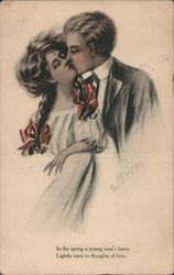 In the Spring, A Young Man's Fancy, Lightly Turns To Thoughts of Love Postcard