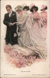 The Wedding Artist Signed Harrison Fisher Postcard Postcard Postcard