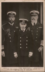 Three Generations - British Royalty Postcard Postcard Postcard