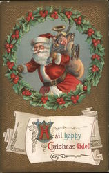 Hail Happy Christmas-tide Postcard