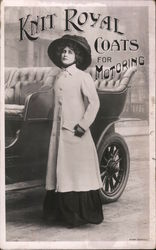 Knit Royal Coats for Motoring Advertising Postcard Postcard Postcard