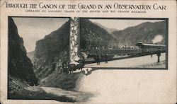 Through the Canon of the Grand in an Observation Car Grand Canyon National Park, AZ Postcard Postcard Postcard