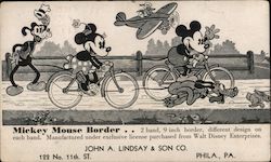 Rare Early Minnie, Mickey Mouse, Goofy Blotter Cartoons Blotter Blotter Blotter