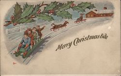 Merry Christmas-Tide Children Postcard Postcard Postcard