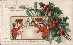 You Have A Golden Page Within Our Book Of Treasured Memories. With Best Of Good Wishes For A Happy New Year Postcard