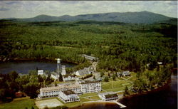 Aerial View Of Saranac Inn New York Postcard Postcard