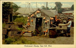 Fisherman's Shanty Cape Cod, MA Postcard Postcard