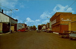 Street Scene Park Falls, WI Postcard Postcard