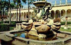 Fountain Of The Turtles Ringling Museum Sarasota, FL Postcard Postcard