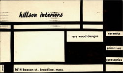 Hillson Interiors, 1614 Beacon St Postcard