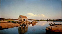 Reflections Of Old Wellfleet Harbor Cape Cod, MA Postcard Postcard