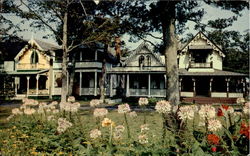 Gingerbread Cottages Oak Bluffs Postcard