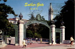 Sather Gate University Of California Berkeley, CA Postcard Postcard