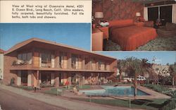 Oceanaire & Beach Motels Postcard