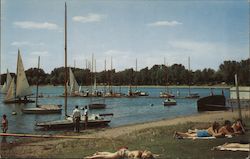 Beach Scene, Lake Calhoun Postcard